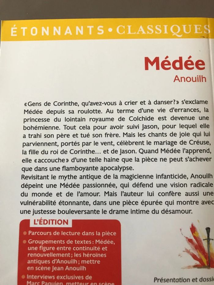 Livre Médée - photo numéro 3
