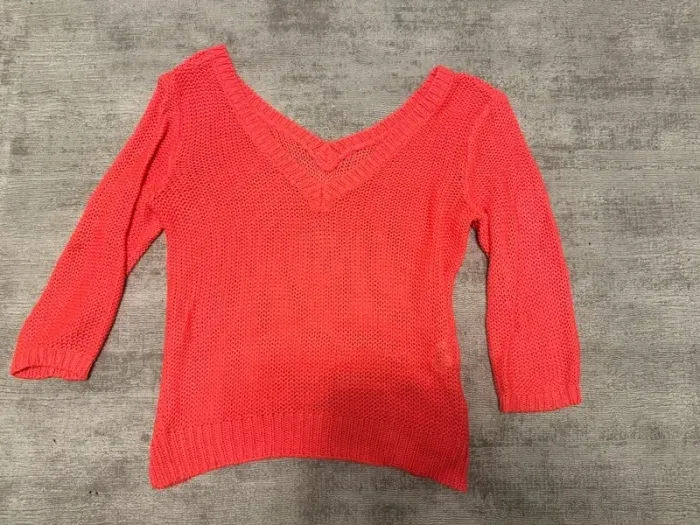 H&M Pullover Strick pink neon Rose Gr.S 36