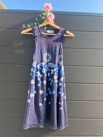 robe fleurie bleu  💙11/12 ans