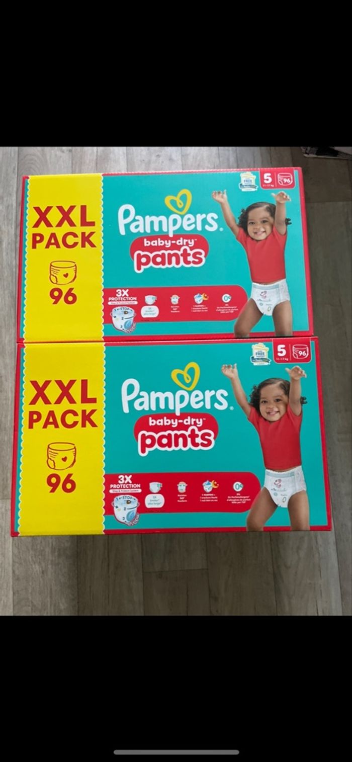 Mega pack xxl de 192 couches pampers baby dry pants taille 5 neuf