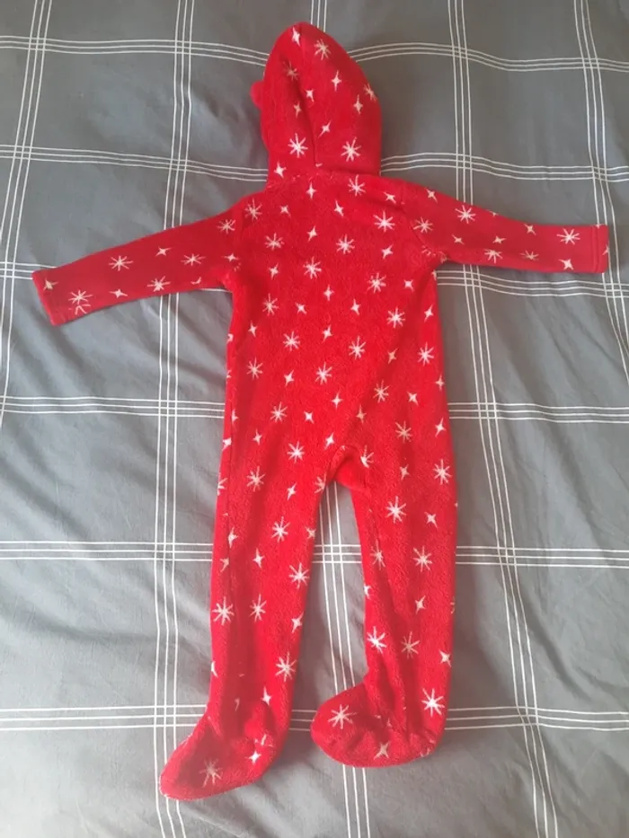 Pyjama noel avec capuche - photo numéro 3
