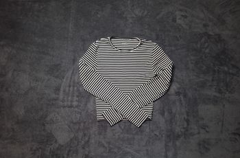 Tee-shirt shirt manche longue à rayures