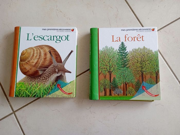 Lot livres mes premières découvertes Gallimard jeunesse la forêt l'escargot le dauphin