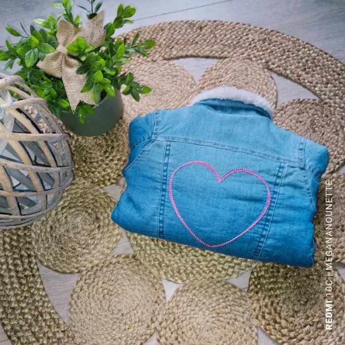 🧥Blouson aviateur en jean doublé polaire – 4 ans / 104 cm – Collection 2025 - photo numéro 3