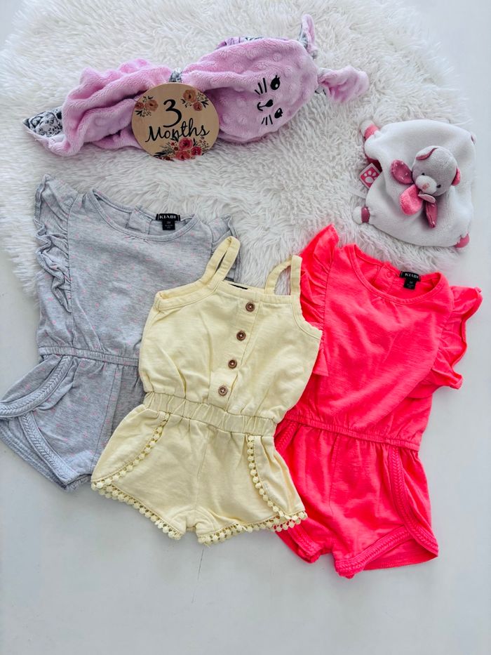 Lot Combi short bébé fille