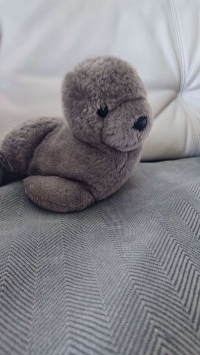 Peluche phoque gris - photo numéro 2