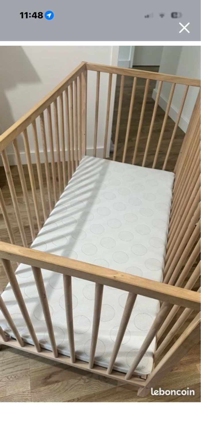 Lit Bebe Ikea + Matelas bebe EMMA - photo numéro 7