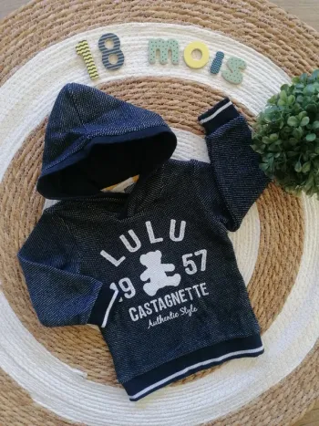 Sweat à capuche - Lulu Castagnette - 18 mois