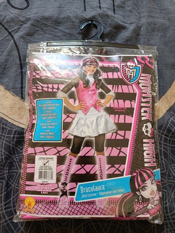 A saisir, Costume fille "  monster high , Draculaura " , taille 8/10 ans