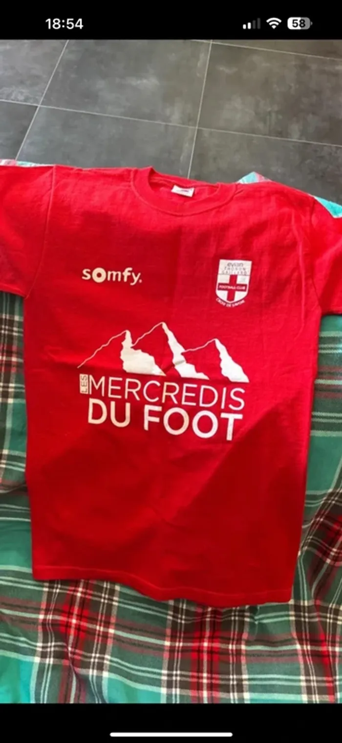 T-shirt publicitaire, foot neuf t S - photo numéro 4