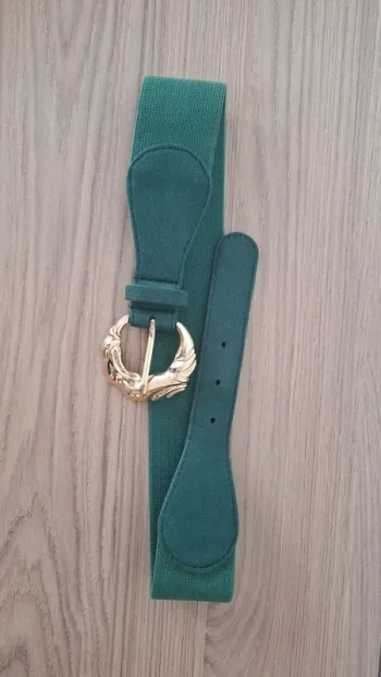 Ceinture élastique ajustable – Parfaite sur vos robes - Vert tendance