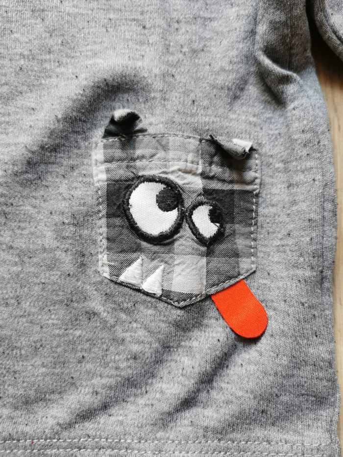 T-shirt col carreaux Orchestra 18 mois - photo numéro 3