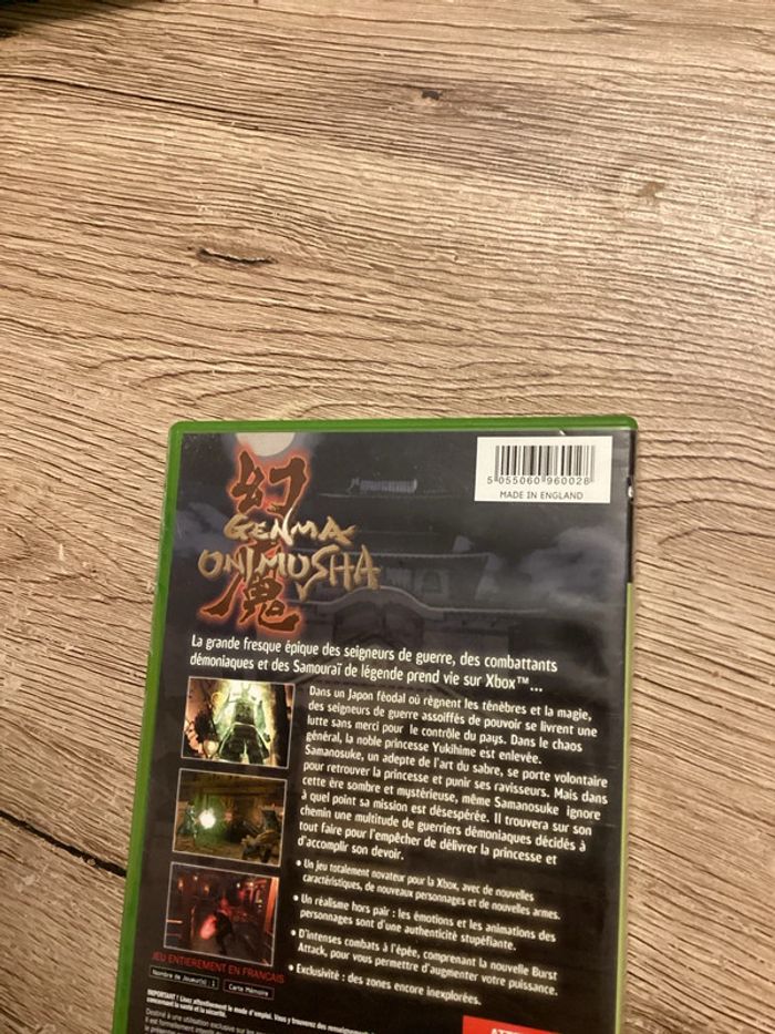 boîte sans notice du jeu genma onimusha Xbox première génération Microsoft - photo numéro 3