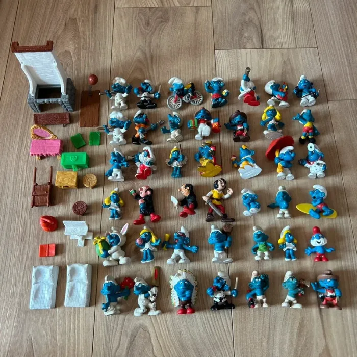 Lot 42 schtroumpfs vintage