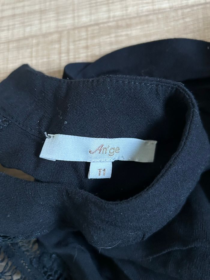 Blouse noire à manches longues An’ge taille 1 jamais portée - photo numéro 9