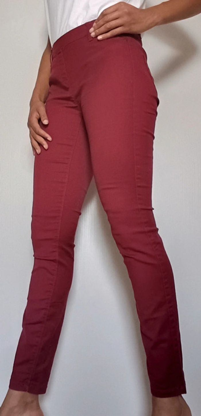 Jegging bordeaux camaïeu T40 - photo numéro 3