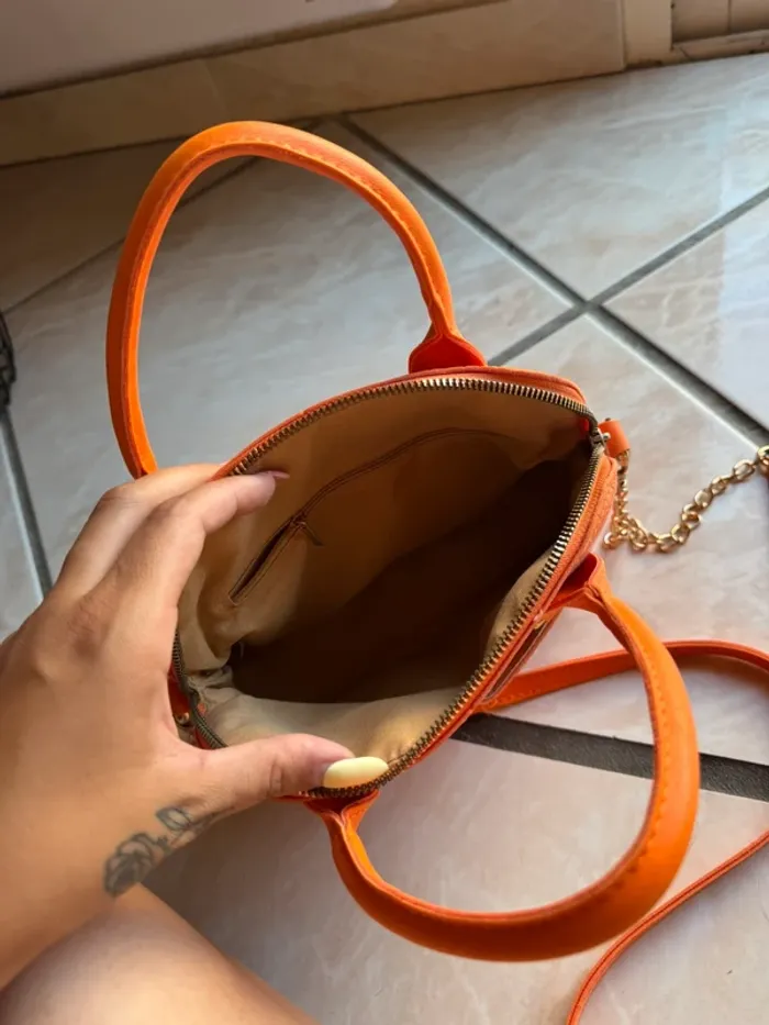Sac à main orange - photo numéro 2