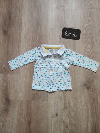 Polo / tee-shirt manche longue 6 mois