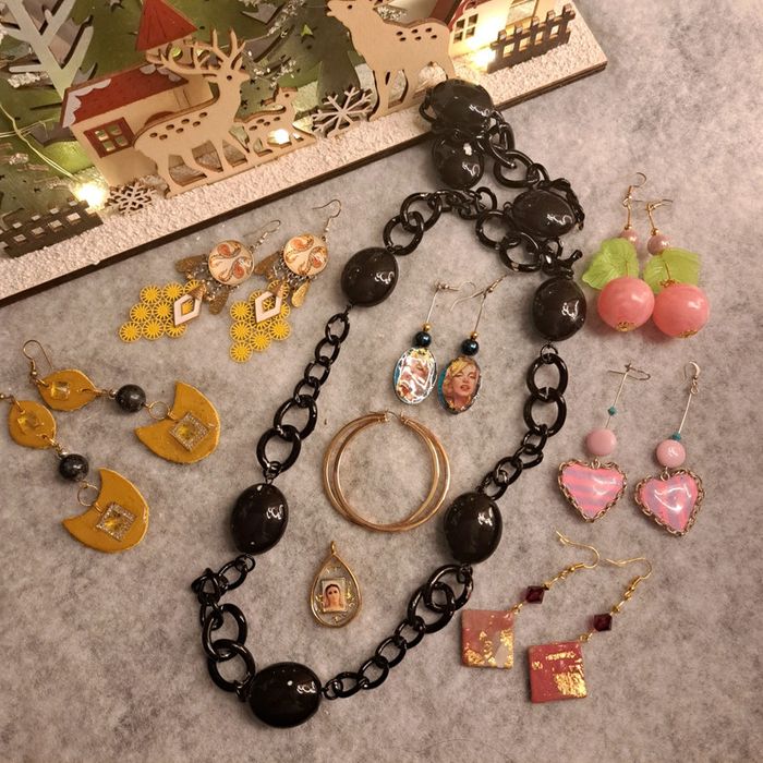 Lot de bijoux multicolore artisanale chic - photo numéro 2