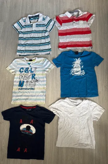 lot  T-shirt manche courte 8 ans