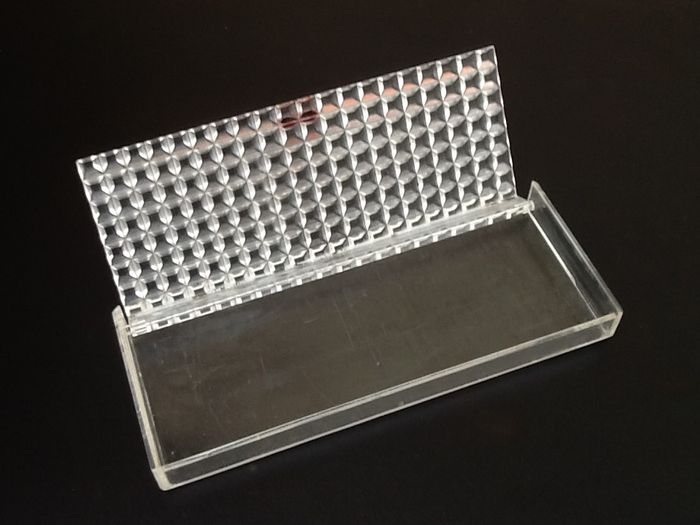 Années 1970 Coffret 12 porte-couteaux Plexiglass transparent - photo numéro 3