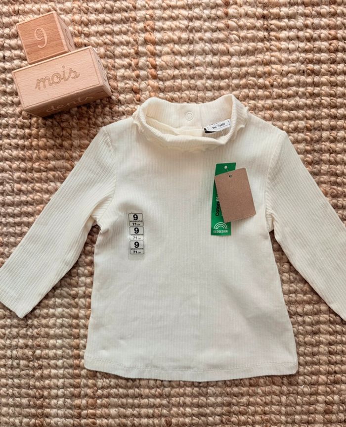 Tee shirt côtelé TAO 9mois / 71cm