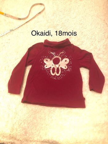 Tee shirt col montant prune Obaïbi F18m