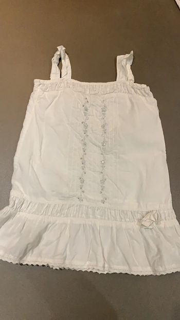 Robe blanche 2 ans