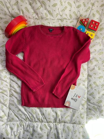 pull en laine rose paillettes au col 10 ans kiabi