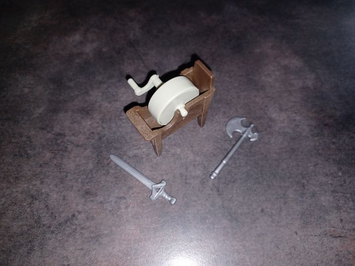 Playmobil asterix moyen age chateau meule hache epee - photo numéro 2