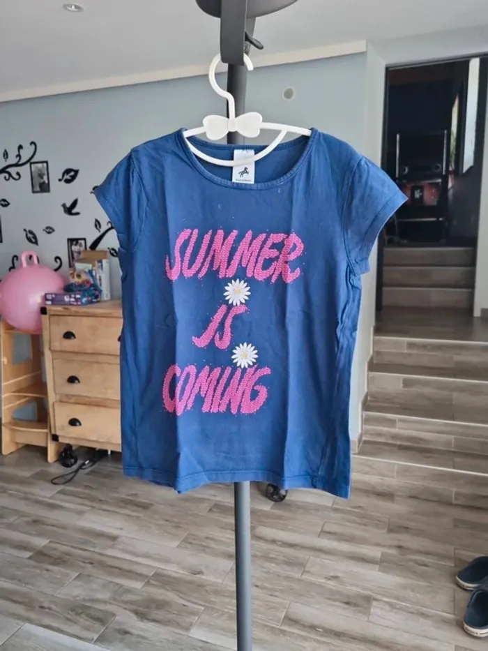 Tee-shirt fille manche courte palomino