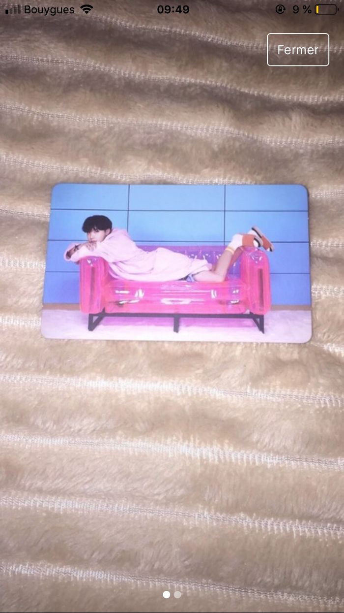 photocard bts jhope