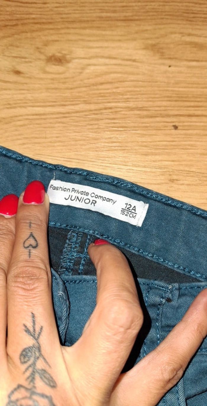 Jean fille fashion private company junior 12 ans - photo numéro 2