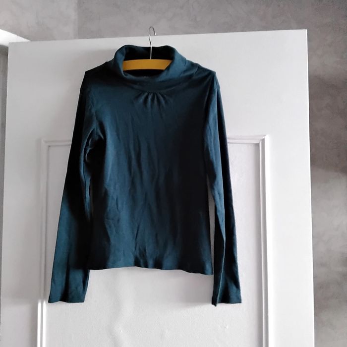 Sous pull fille 10 ans Vert Baudet