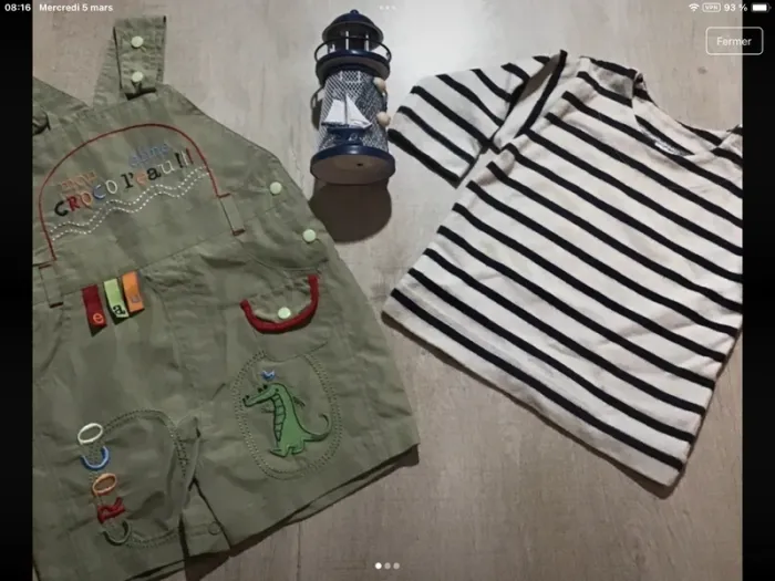 Lot vêtements bébé petit bateau