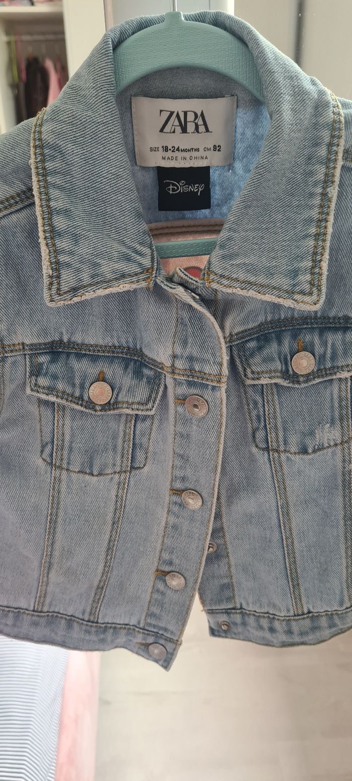 Veste minnie en jean