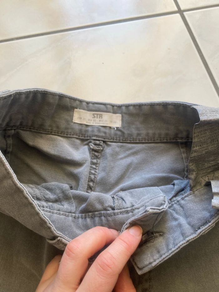 Pantalon, cargo gris, stradivarius, taille 34 - photo numéro 2