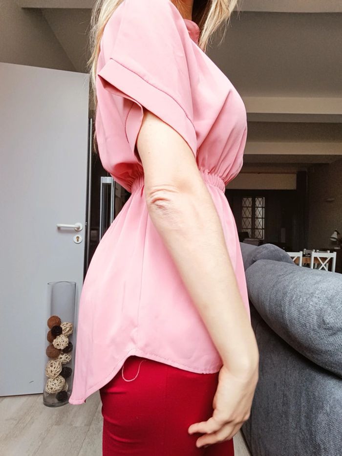 Blouse manches courtes New Collection (rose), S / 36 / 8 - photo numéro 3