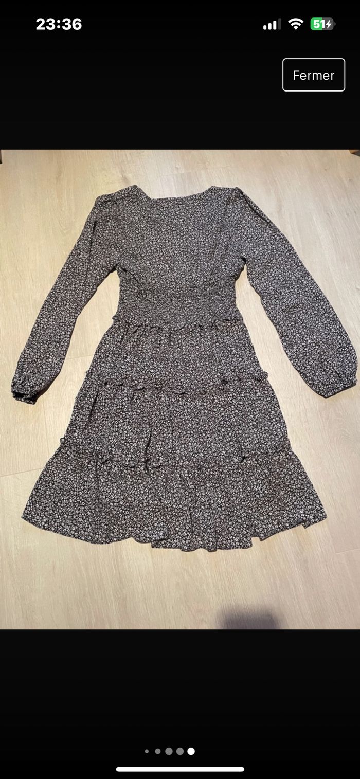 Robe mousseline à fleurs neuve taille M - photo numéro 6