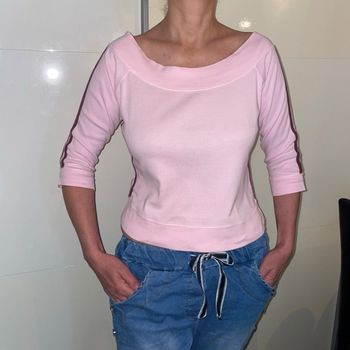 Ter shirt manches 3/4 rose