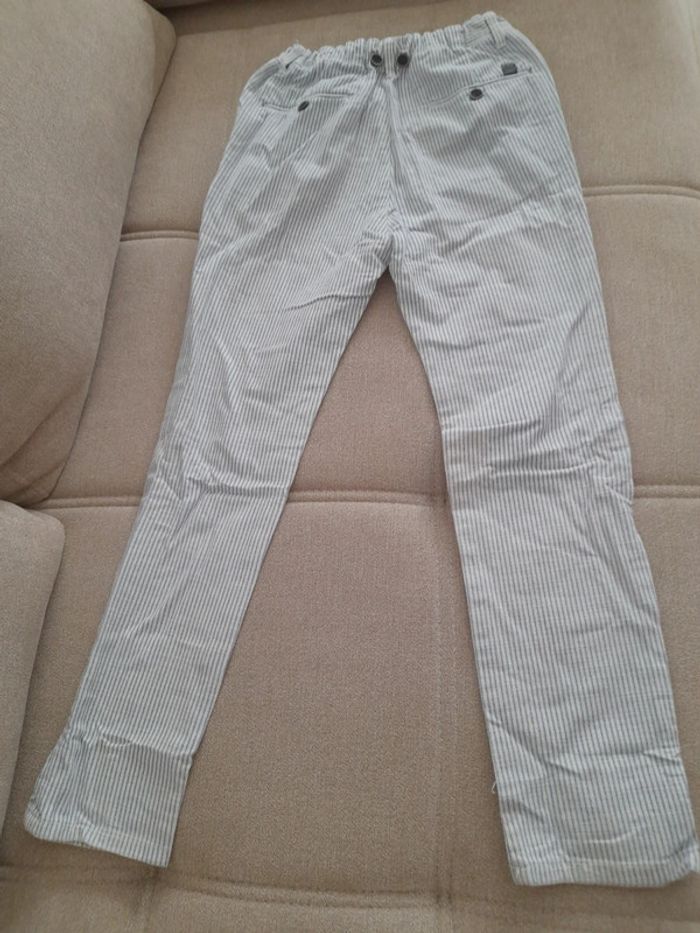 Pantalon rayé neuf garçon 9/10 ans Zara - photo numéro 4
