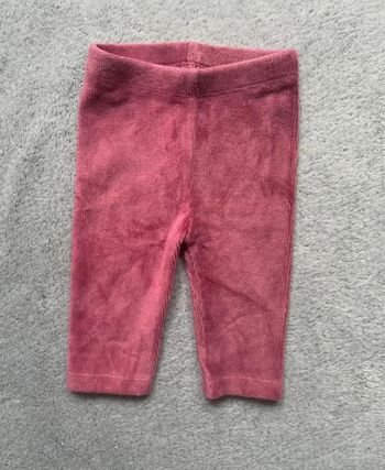 Legging velours côtelé fille, 3 mois