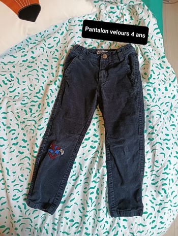 Pantalon velours 4ans garçon 