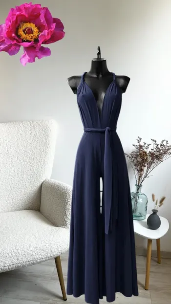 Combi bleu marine tendance multi positions t unique