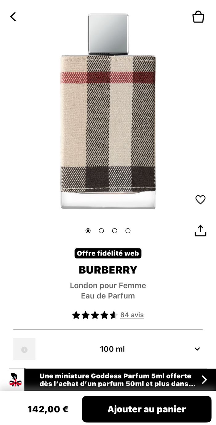 burberry london pour femme eau de parfum 100 ml – neuf sous blister - photo numéro 4