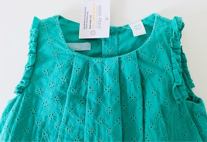 Ensemble robe et bloomer Obaïbi, taille 6 mois - photo numéro 6