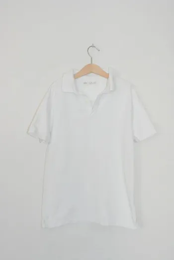 Polo manches courtes blanc Zara, taille 10 ans