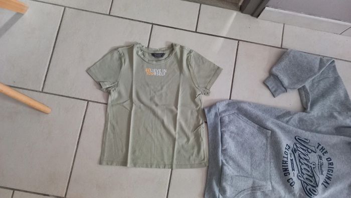 Tee shirt crop top kaki primark 11/12 ans tbe