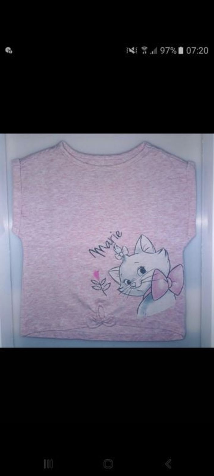 Tee shirt Marie aristochat 2 ans