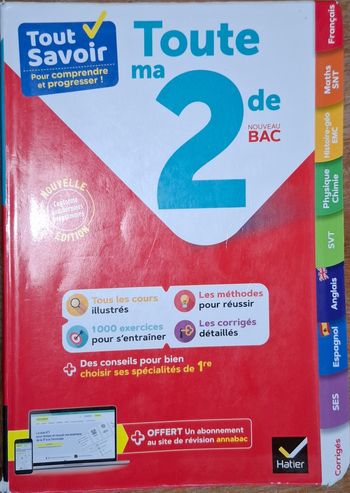 Livre programme de 2nde